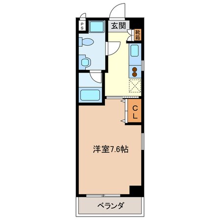 エイムオーエス島崎町マンションの物件間取画像